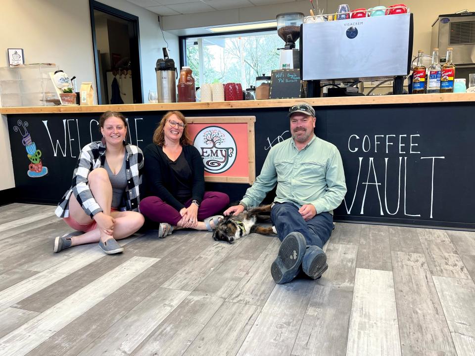 Lana Johnson, Hana Cutler and Kelly Rasmussen are opening Emy J's Coffee Vault in Park Ridge.