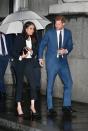 <p>For her first official evening appearance with Prince Harry, Meghan Markle chose a black pantsuit by Alexander McQueen and paired the look with pointy-toe black pumps.</p><p><a class="link " href="https://go.redirectingat.com?id=74968X1596630&url=https%3A%2F%2Fwww.net-a-porter.com%2Fus%2Fen%2Fproduct%2F1071177%2FAlexander_McQueen%2Fgrain-de-poudre-wool-blazer&sref=https%3A%2F%2Fwww.townandcountrymag.com%2Fstyle%2Ffashion-trends%2Fg3272%2Fmeghan-markle-preppy-style%2F" rel="nofollow noopener" target="_blank" data-ylk="slk:SHOP SIMILAR;elm:context_link;itc:0;sec:content-canvas">SHOP SIMILAR</a> <em>Alexander McQueen Grain de Poudre Wool Blazer, $1,995</em><br></p>