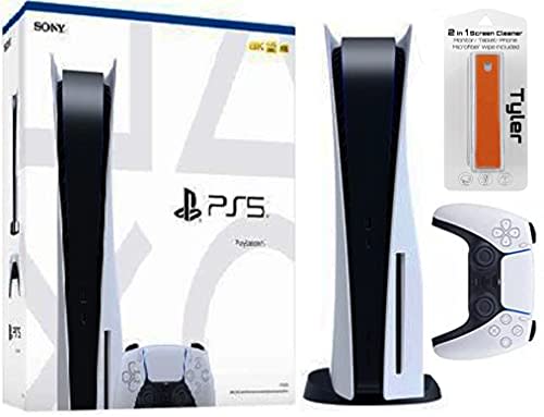 PlayStation 5 Disk Console & Tyler 2 in 1 Screen Cleaner Bundle