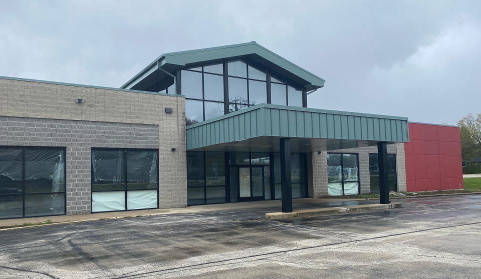 The former Art Van Furniture store at 7047 Newburg Road, pictured on April 30, 2023, will be converted into an X-Golf franchise.