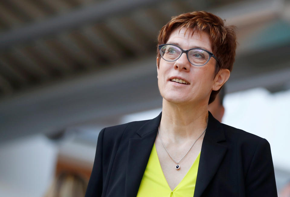 Party leader Annegret Kramp-Karrenbauer attends meeting of Germany’s Christian Democratic Union party in Germany, January 2019. Photo: Reuters/Axel Schmidt