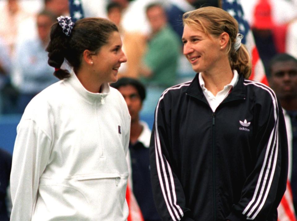 Monica Seles and Steffi Graf had the potential to be the Federer-Nadal of their day. (Rehder Carsten/Getty Images)