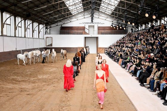 The Stella McCartney Womenswear Winter 2023 show in Paris in March<span class="copyright">Stephane Cardinale—Corbis/Getty Images</span>