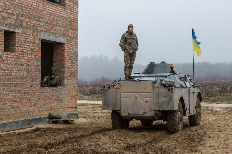 Image: A Ukrainian soldier (Oksana Parafeniuk / NBC News file)