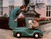 <p>British photographer Lisa Sheridan took photos of Queen Elizabeth II throughout her life, including some sweet photos of the royal with her son, Prince Charles, in 1952. </p>