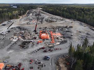 Island Gold Phase 3+ Expansion - Shaft site area - October 2022