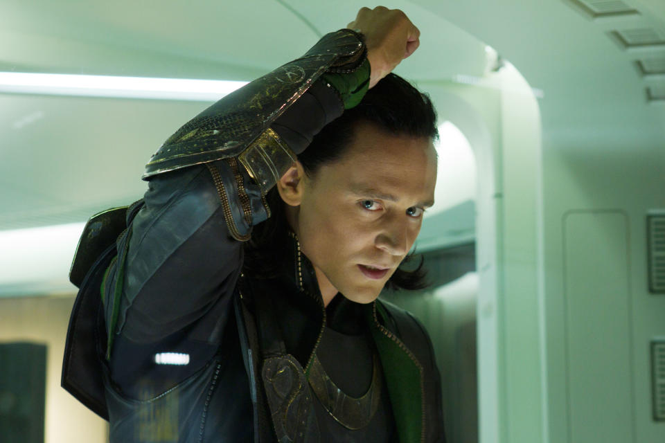 Tom Hiddleston as Loki in "The Avengers."