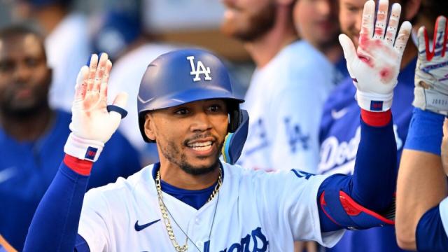 Mookie Betts MLB Authenticated Game Used 2023 Jackie Robinson Day Los  Angeles Dodgers Jersey