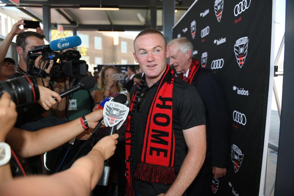 Wayne Rooney, pictured, during his DC United stint (DC United) (PA Media)