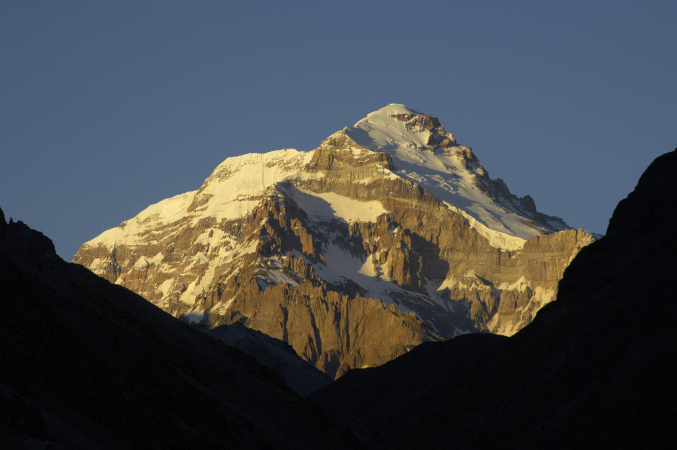 Aconcagua mountain in Mendoza, Argentina