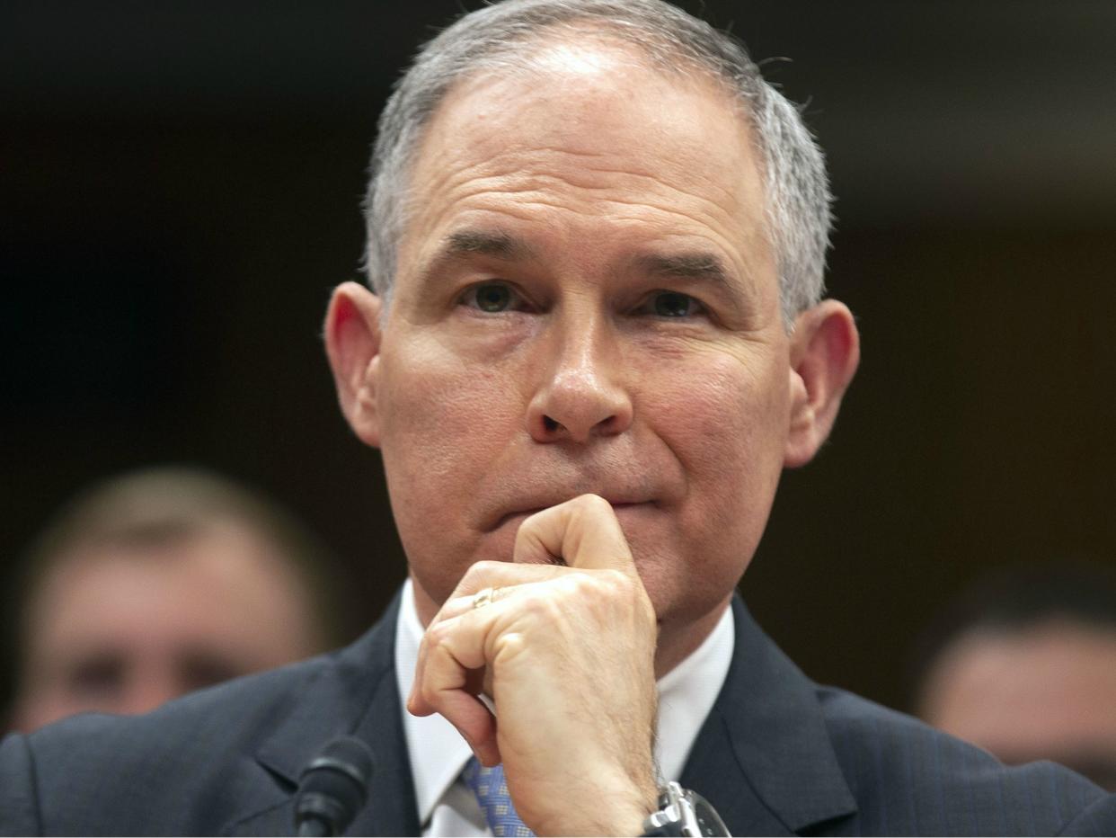 Environmental Protection Agency chief Scott Pruitt spent more than $4m on his security detail: REUTERS/Al Drago