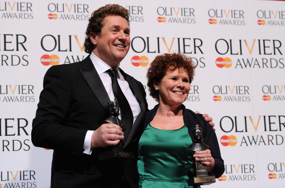 Michael Ball at the 2013 Oliver Awards with co-star Olivia Staunton (Getty Images)