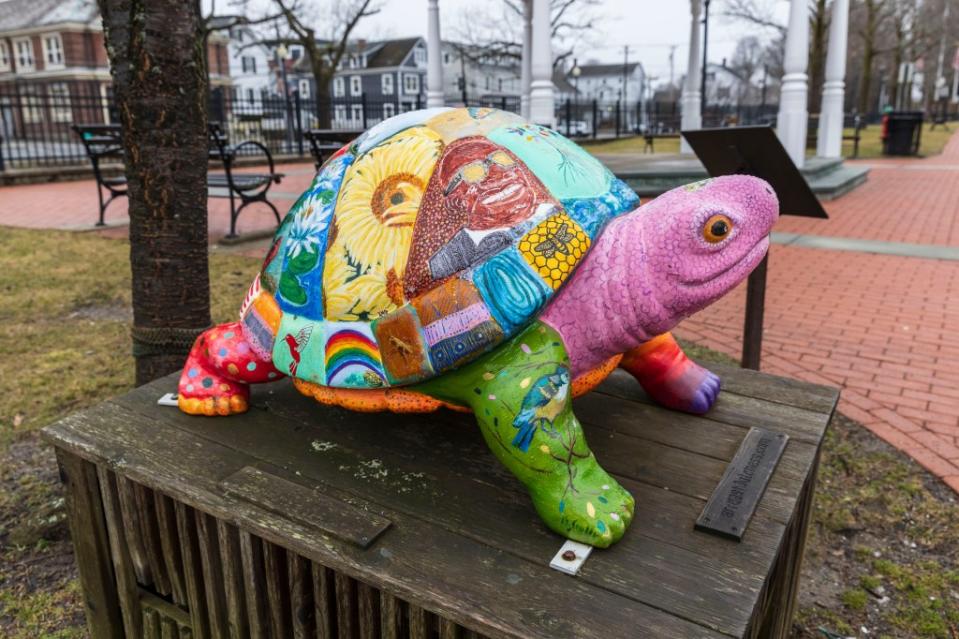 Folk art, like this painted turtle, is more in keeping with the existing Pawling vibe than the proposed Starkdale Park. Zandy Mangold