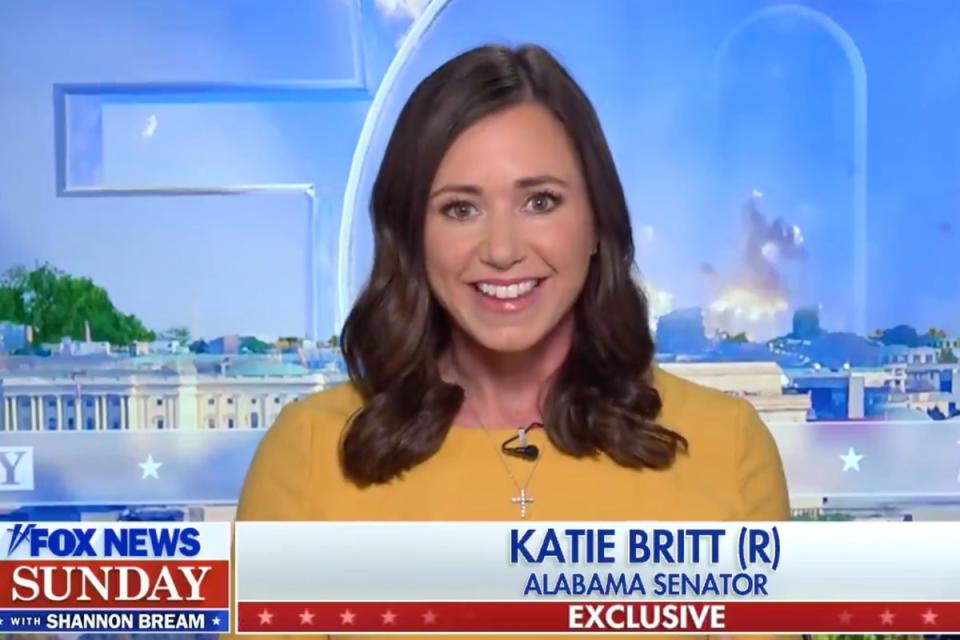 Katie Britt, the Alabama Senator, joined Fox News Sunday to defend herself against criticisms of her SOTU rebuttal (Fox News Sunday / Fox News)
