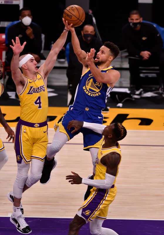 NBA: Golden State Warriors at Los Angeles Lakers