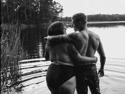 The internet has fallen in love with this couple’s body-positive engagement photos