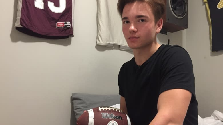 Winnipeg football player sidelined by rule that keeps him from playing at new school, after team folds