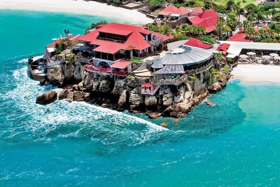 James' father owns the luxury Eden Rock Resort in St Barths