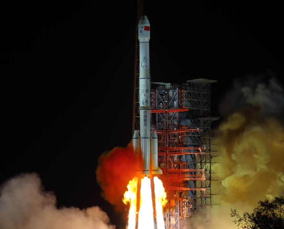 2018年12月8日，搭載中國嫦娥四號探月器的火箭於從四川西昌衛星發射中心升空。美聯社／新華社