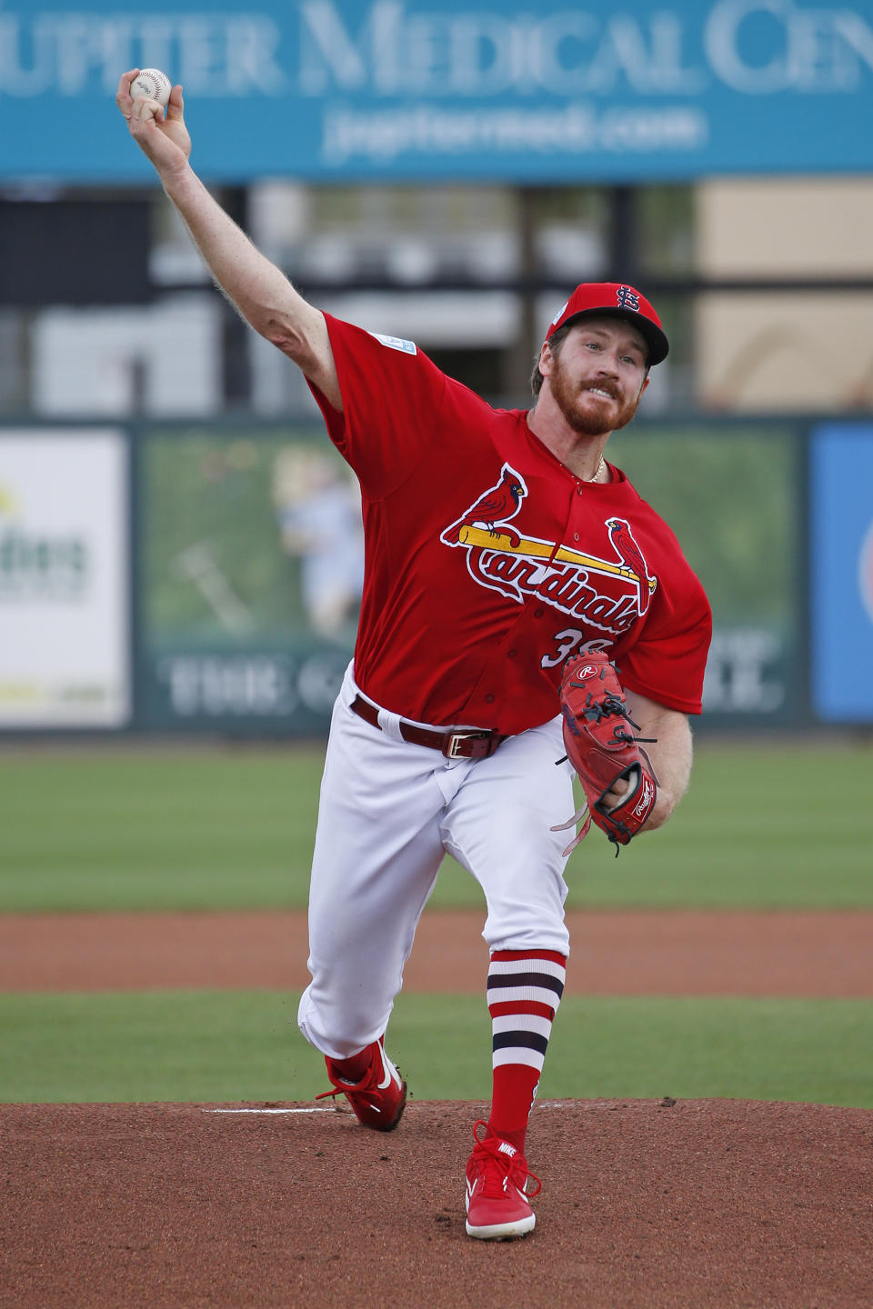 JUPITER, FL – FEBRUARY 28: Miles Mikolas #39 of the St Louis Cardinals (Photo by Joel Auerbach/Getty Images)