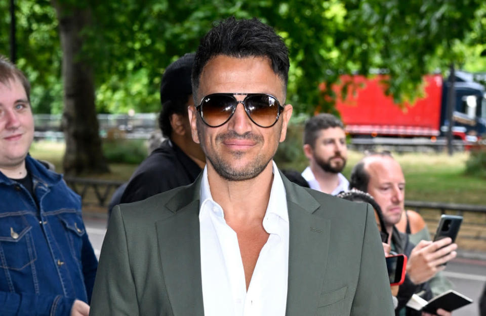 Peter Andre has remembered Sarah Harding a year after her death. credit:Bang Showbiz
