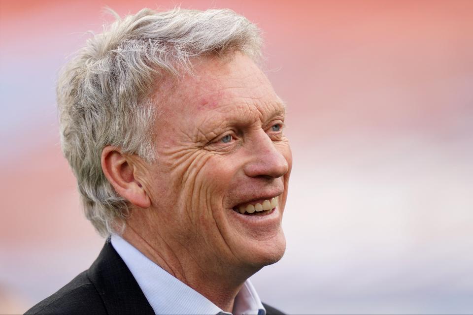 <p>David Moyes is eyeing a record points tally at West Ham this season</p> (POOL/AFP via Getty Images)