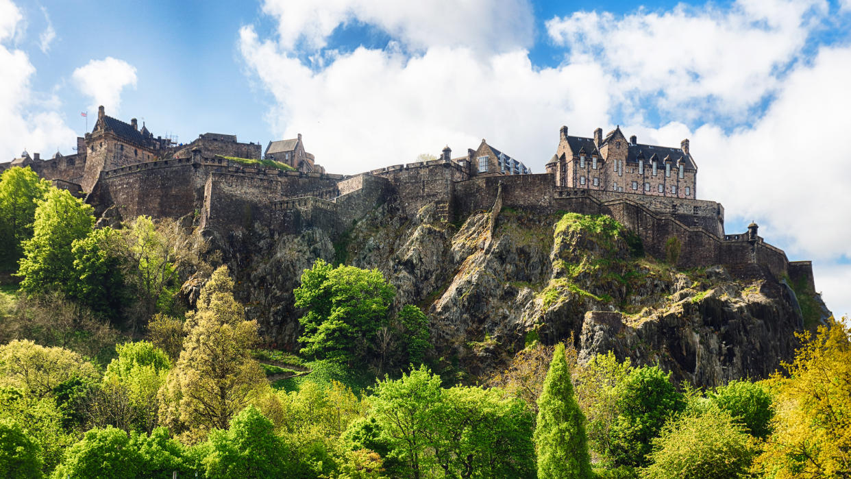  Castle hill in Edinburgh. 