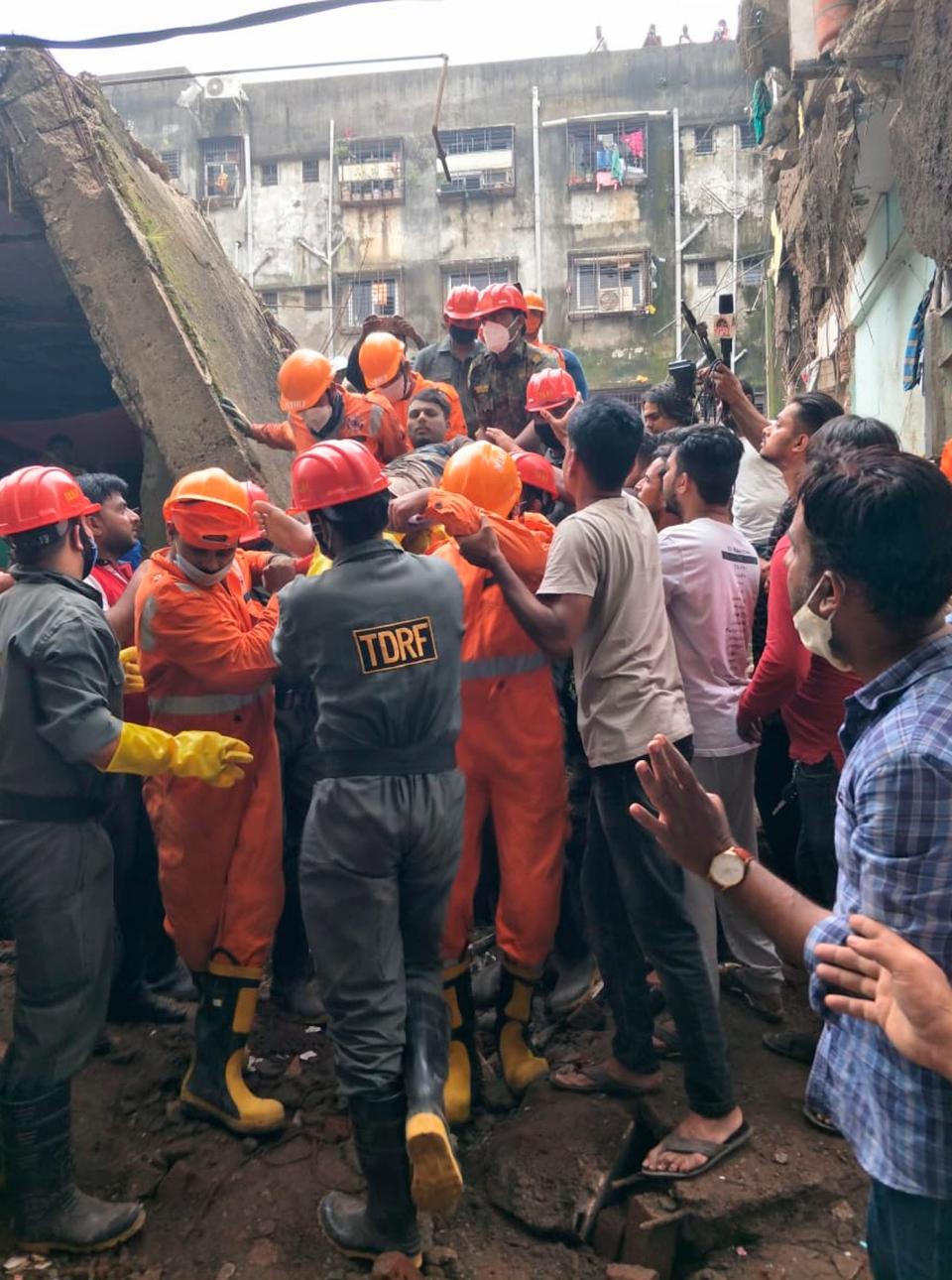 Building collapses are common in India during the June-September monsoon season (AP)