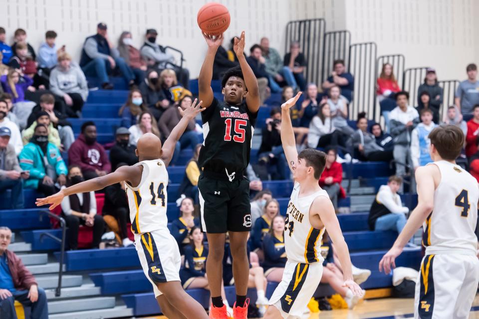 Susquehannock's Jalen Franklin was the only YAIAA boys' basketball player named all-state this season.