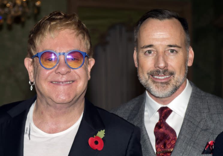 Sir Elton John and David Furnish have been together for 20 years (PA)