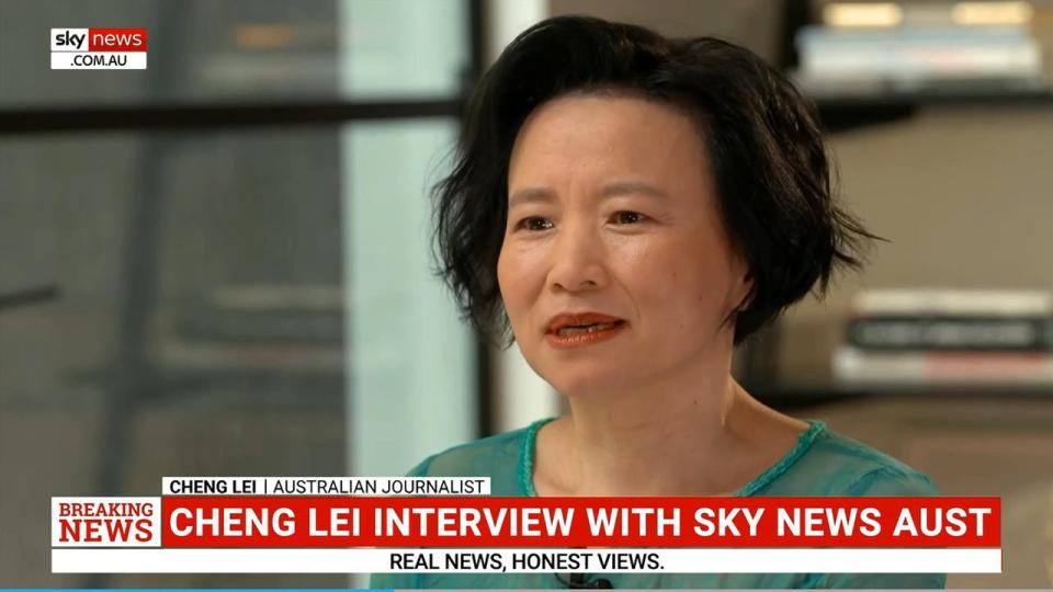 cheng lei sky news interview china