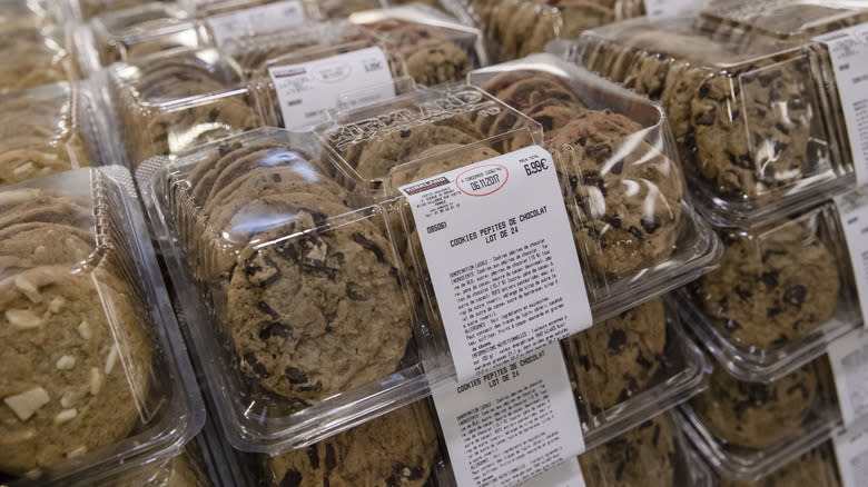 cookies on display in costco