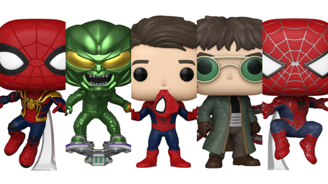 FUNKO POP MARVEL MOVIES SPIDERMAN NO WAY HOME SPIDERMAN 3 PACK EXCLUSI