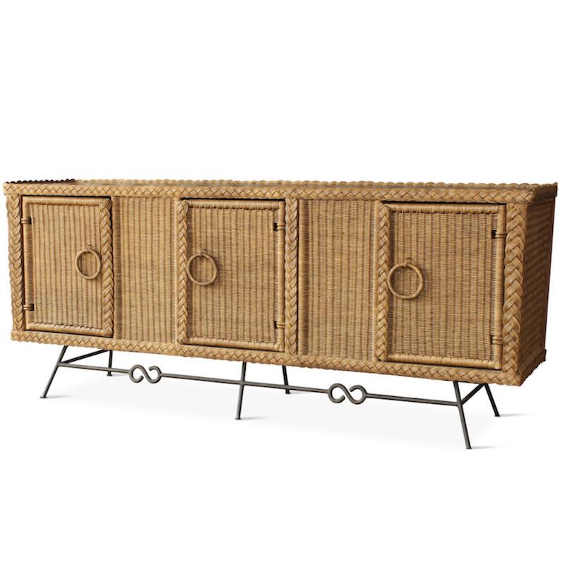 Wicker Credenza