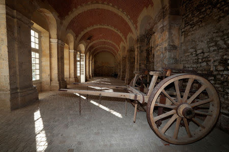 A two-wheeled cart is seen at the Orangerie of the Chateau de Menars, France November 6, 2017. REUTERS/Gonzalo Fuentes