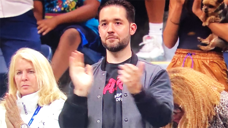 Alexis Ohanian, pictured here during Serena Williams' US Open outfit