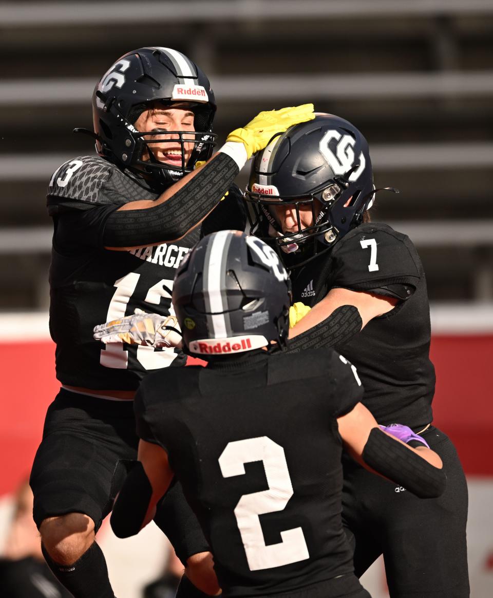 Corner Canyon and Lehi play in high school football semifinal action at Rice-Eccles Stadium in Salt Lake City on Friday, Nov. 10, 2023. | Scott G Winterton, Deseret News