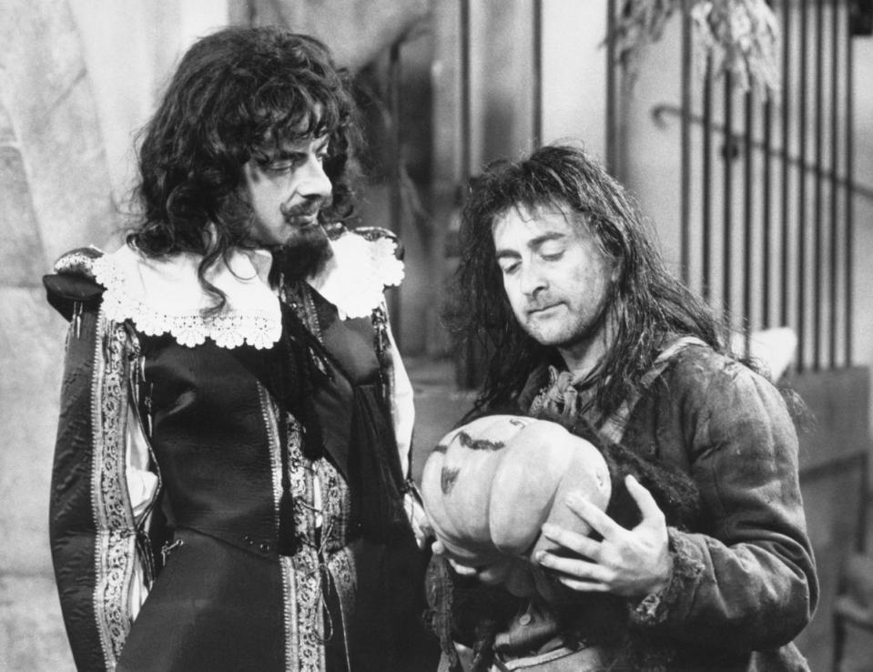 Rowan Atkinson (Blackadder) and Tony Robinson (Baldrick) star in a special one-off edition of Blackadder for Comic Relief in 1988 (PA )