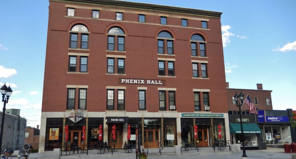 Phenix Hall in Concord, New Hampshire.