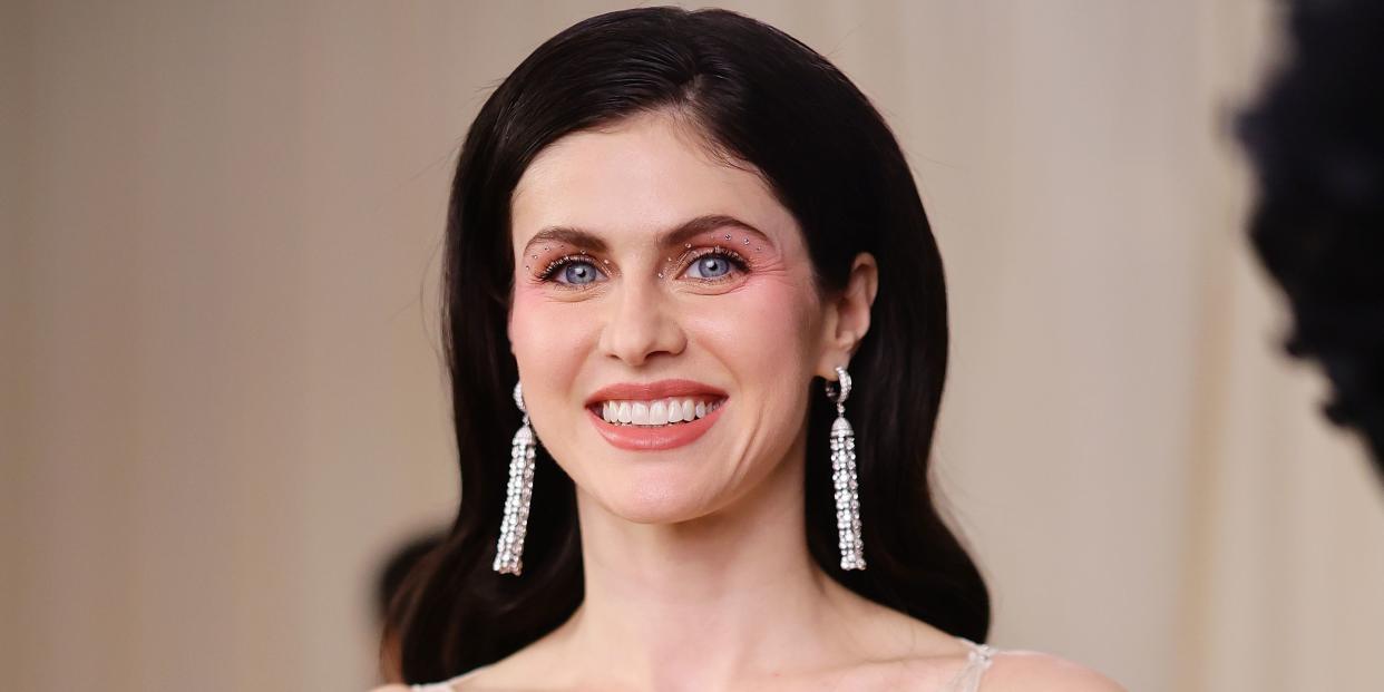 new york, new york may 01 alexandra daddario attends the 2023 met gala celebrating karl lagerfeld a line of beauty at the metropolitan museum of art on may 01, 2023 in new york city photo by matt winkelmeyermg23getty images for the met museumvogue