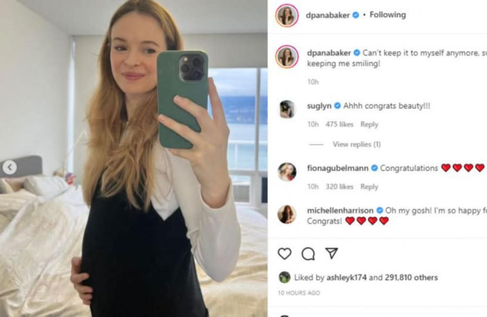 Danielle Panabaker is pregnant (c) Instagram/Danielle Panabaker credit:Bang Showbiz