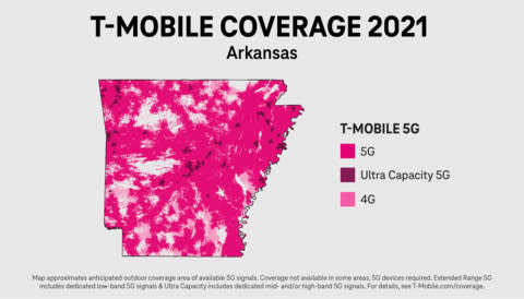 T-Mobile Coverage 2021 (Graphic: Business Wire)