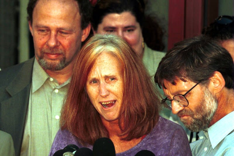 On June 16, 1999, police arrested Kathleen Ann Soliah, a member of the terrorist Symbionese Liberation Army, which kidnapped newspaper heiress Patty Hearst. She pleaded guilty to planting bombs and a role in killing a bank customer during a robbery. Soliah, who later changed her name to Sara Jane Olson, was released from prison in 2009. File Photo by Jim Ruymen/UPI