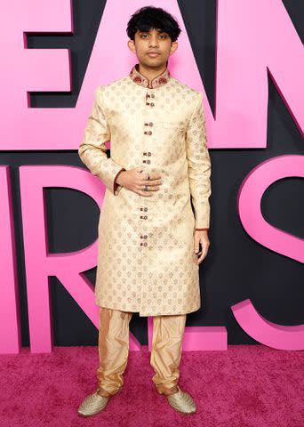 <p>John Lamparski/WireImage</p> Mahi Alam, who plays Kevin G in 2024's "Mean Girls," on Jan. 8, 2024.