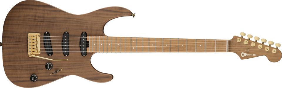 Charvel's newly launched Pro-Mod DK22 SSS 2PT CM Mahogany with Walnut guitar