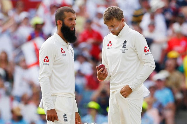 Joe Root (right) initially said Moeen Ali (left) had 