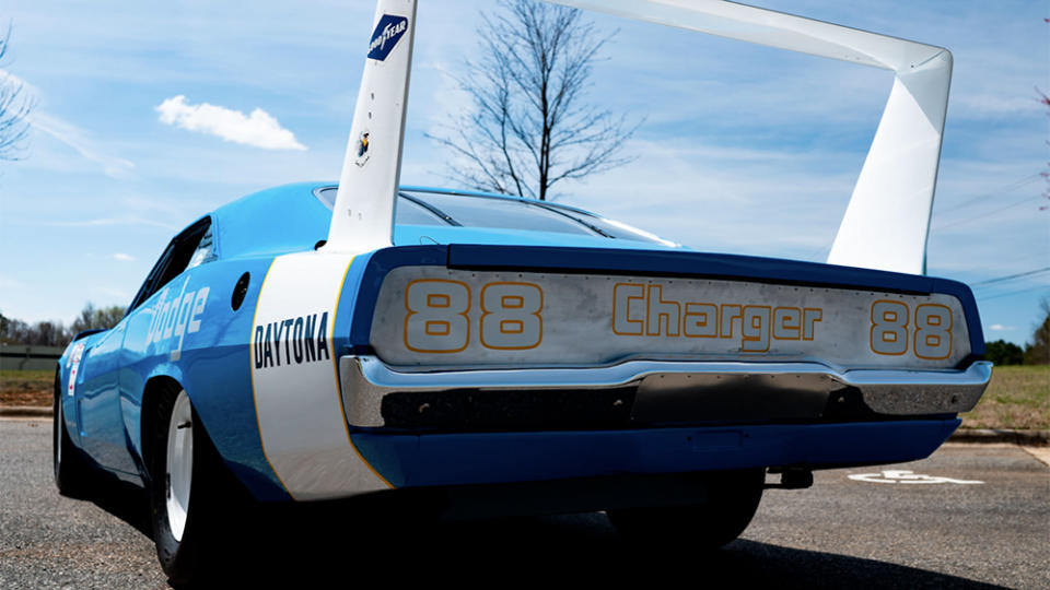 The 1969 Dodge Charger Daytona's rear wing