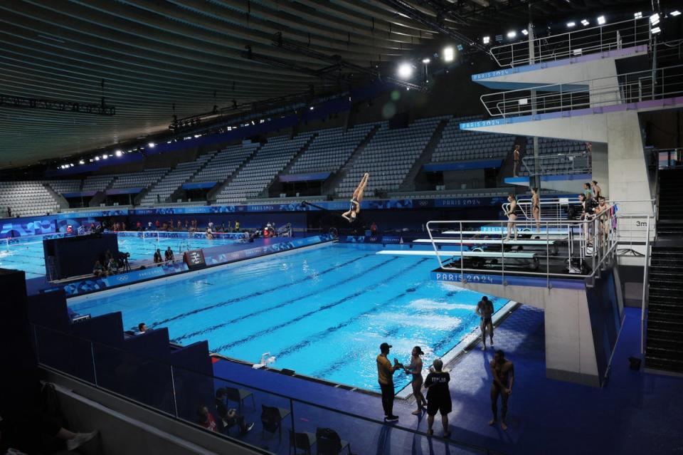 Paris’s specially built Aquatics Centre will not host swimming (Reuters)