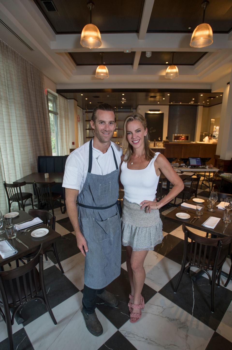 Executive Chef James Briscione and marketing & wine director Brooke Parkhurst post in the new Angelena's Ristorante Italiano in downtown Pensacola on Thursday, June 27, 2019.