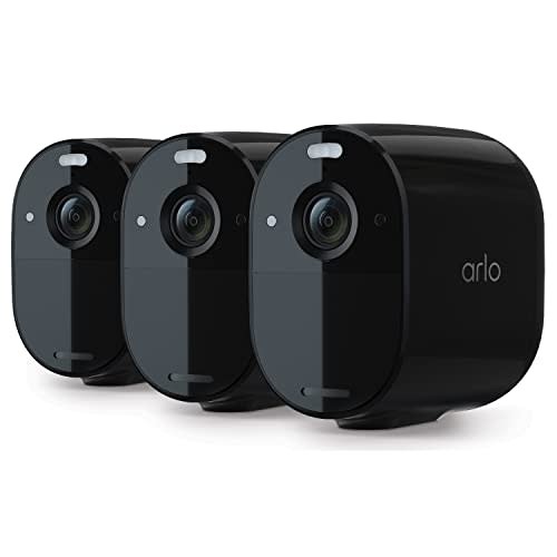 Arlo Essential Spotlight Camera - 3 Pack - Wireless Security, 1080p Video, Color Night Vision,…